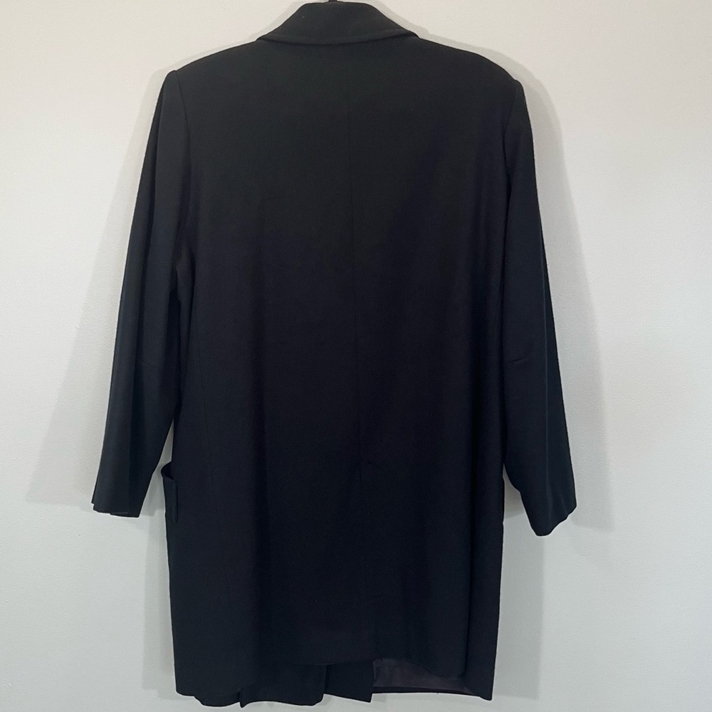 Double Breasted Wool Duster Jacket - image 7